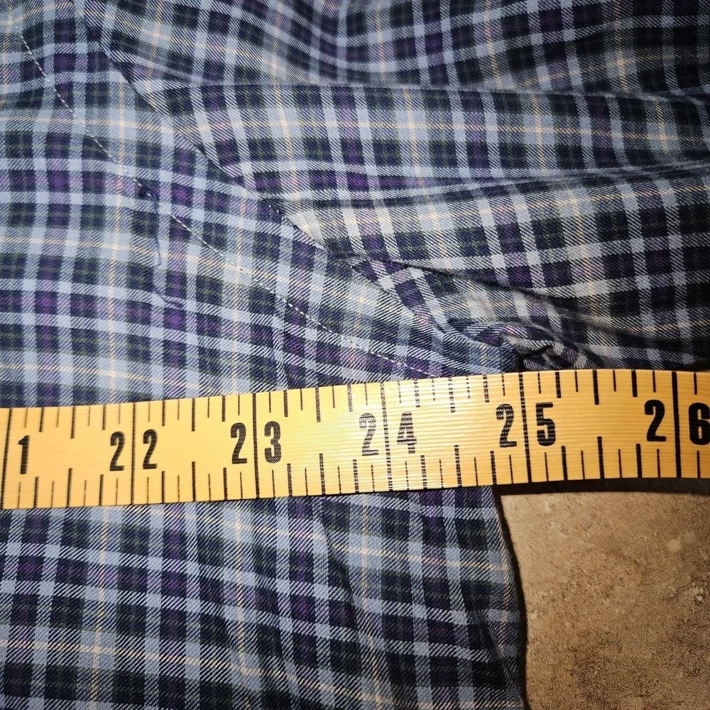 Polo Ralph Lauren Shirt Men XL Blue Plaid Classic Fit Preppy Coastal‎ Holiday